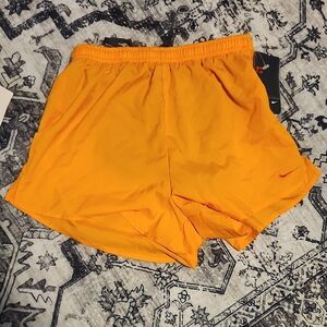 Nike Men's Vibrant Orange Athletic Shorts